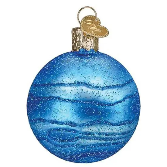 Old World Christmas 2.5 Inch Planet Neptune Christmas Tree Ornament , Deep Blue Color {1}