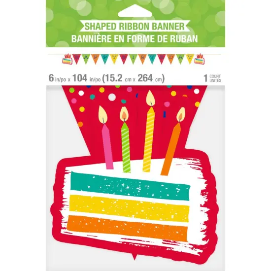 12 pc Bulk Festive Cake Happy Birthday Banners {3}