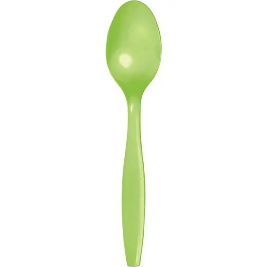 288 pc Bulk Fresh Lime Green Plastic Spoons {1}