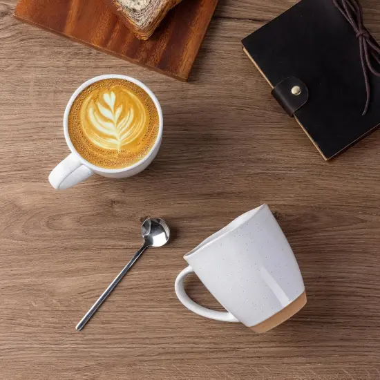 12oz Ceramic Coffee Mugs set of 6, Stylish Coffee Mugs {4}