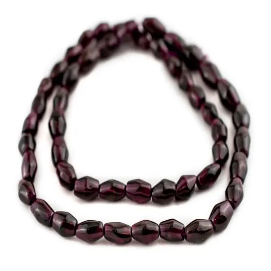 The Bead Chest Bicone Garnet Beads (5-7mm) {3}