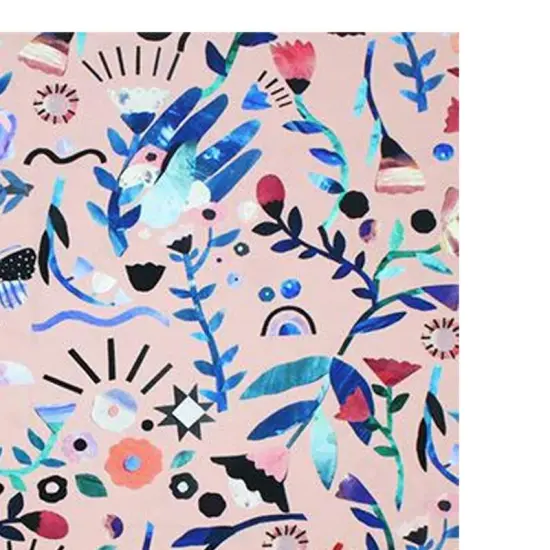 Paper Cutout Garden Printed Spandex {2}