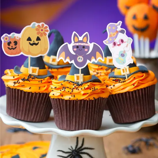 Cute Halloween Cupcake Toppers {6}