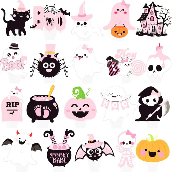 48Pcs Helloween Cupcake Toppers {2}