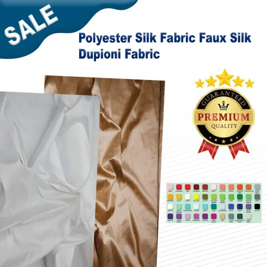 Polyester Silk Fabric Faux Silk Dupioni Fabric Black {3}