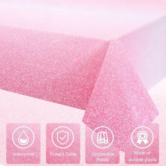 3 Packs Ombre Pink Tablecloth {3}