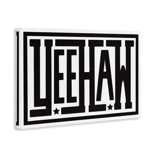Stupell Industries Yeehaw Bold Phrase Canvas By Lettered and Lined {3}