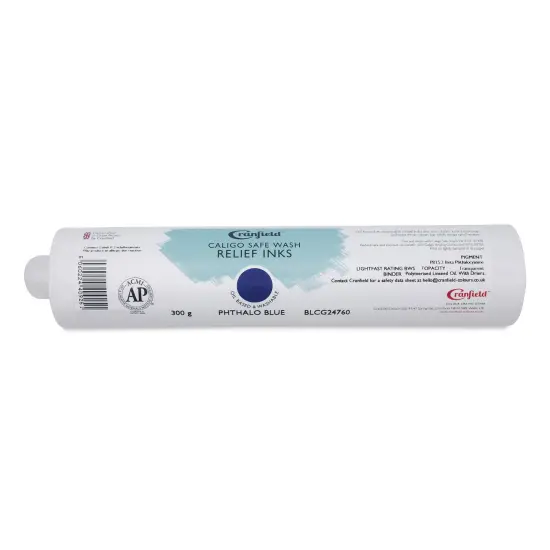 Cranfield Caligo Safe Wash Relief Ink Cartridge - Phthalo Blue, 300 g {1}