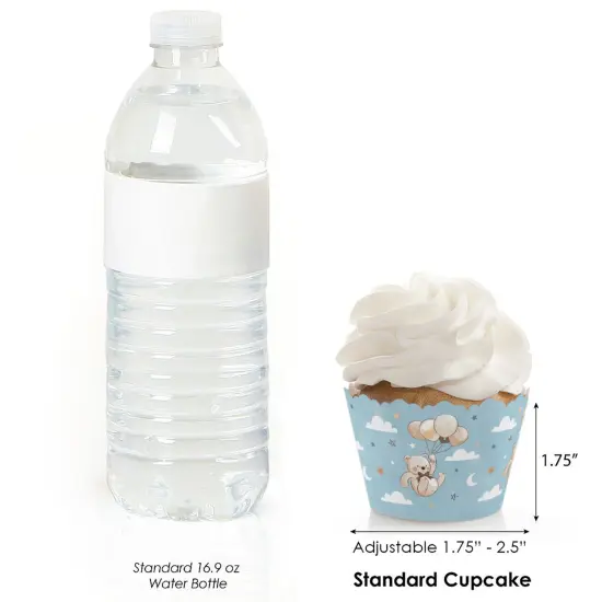 Big Dot of Happiness We Can Bearly Wait - Teddy Bear Baby Shower Decorations - Party Cupcake Wrappers - Set of 12 {5}