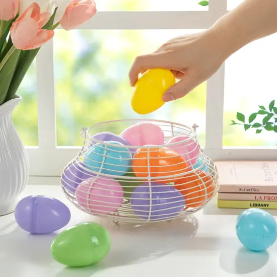 120 PCS/ 180 PCS Easter Plastic Fillable Eggs in 6 Assorted Colors {7}