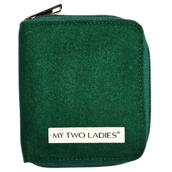 My Two Ladies | Blue Silk | Hat Set | 3" Ebony Interchangeable Knitting Needles | 4 Sizes | w/custom case {4}