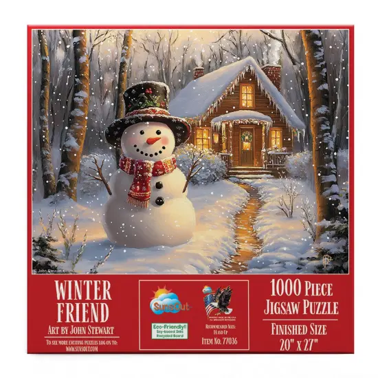 Sunsout Winter Friend 1000 pc Christmas Jigsaw Puzzle 77036 {4}