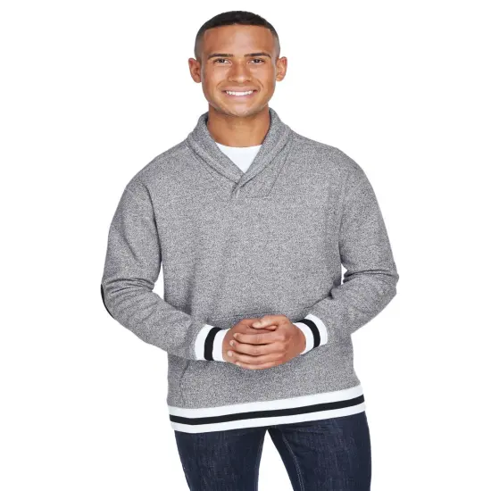 J America &reg; Peppered Fleece Shawl Collar {1}