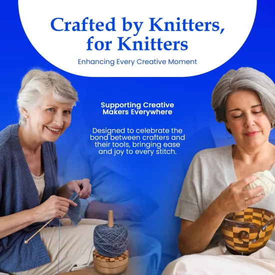 My Two Ladies | Artisan Yarn Caddy & Round Bowl Set {5}