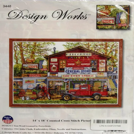 Design Works Open for Business Counted Cross Stitch Picture Kit {1}