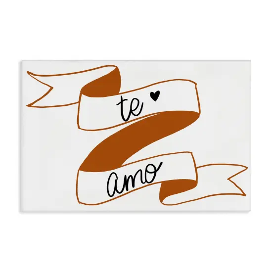 Stupell Industries Te Amo con Cinta Canvas Wall Art {1}