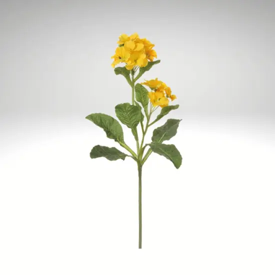 24" Artificial Yellow Primrose Spray | Lifelike Faux Floral Stem for Arrangements {2}