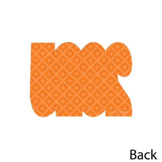 Big Dot of Happiness 2025 Orange Graduation Decorations - DIY Party Essentials - Set of 20 {4}