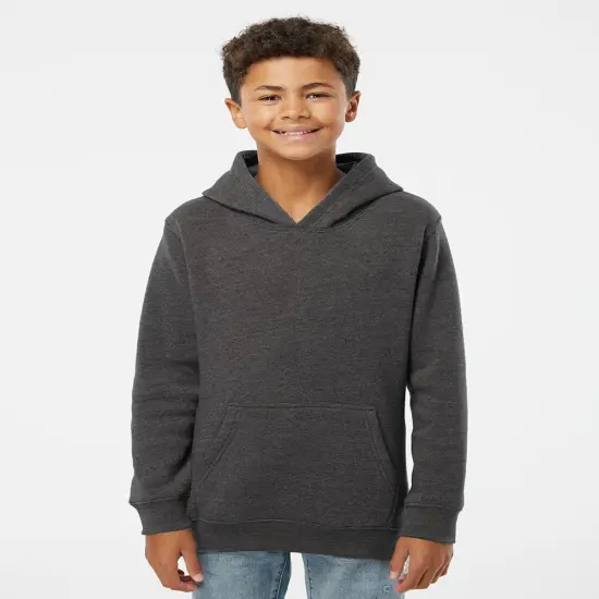 J America&reg; Youth Triblend Pullover Hooded Sweatshirt {4}