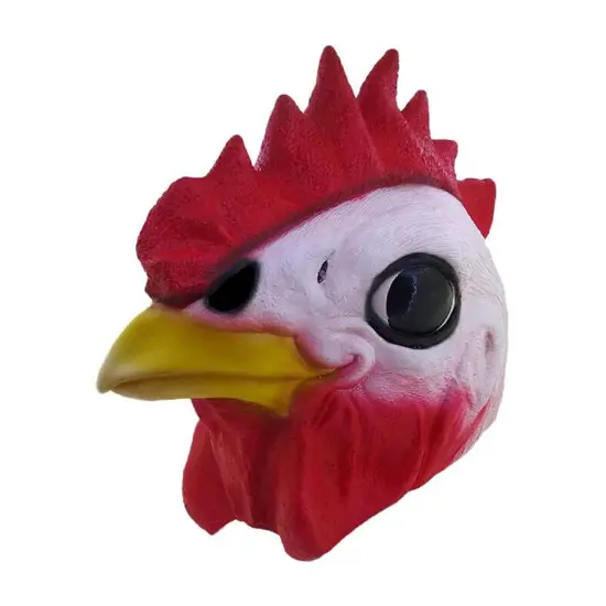 Rooster Adult Latex Costume Mask {7}