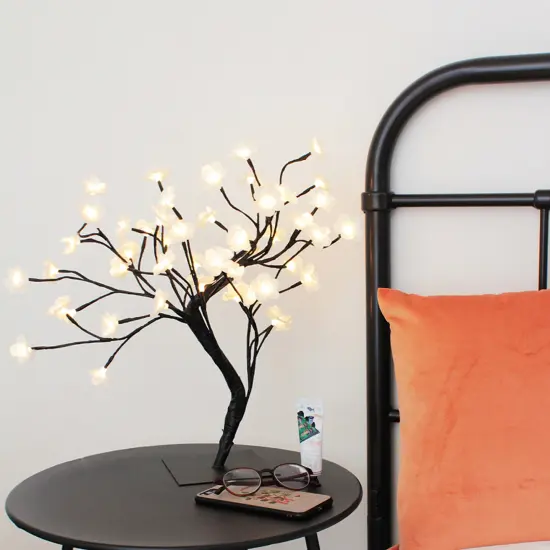 Perfect Holiday 20" Table Top Cherry Blossom White - Warm White {4}