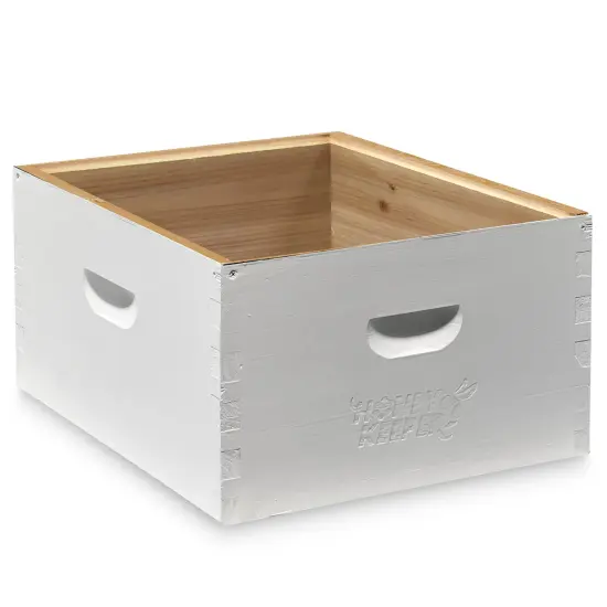 Honey Keeper Complete Deep Hive Body Kit, Painted and Assembled Beehive with 10-Frames White {3}