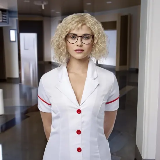 Nutty Nurse Adult Costume Wig {3}