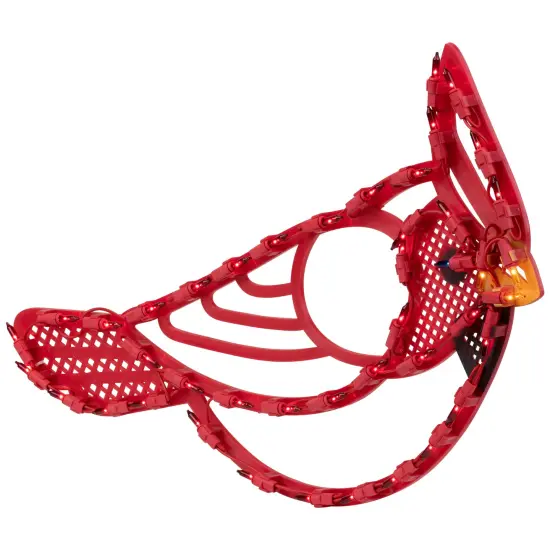 Northlight Lighted Cardinal Bird Christmas Window Silhouette - 12.5" - Red and Yellow Lights {5}