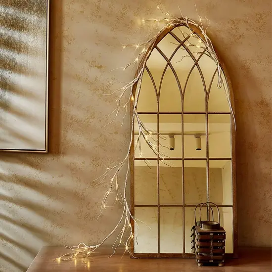 Perfect Holiday 48 LED Birch Garland Lights, 6FT WARM WHITE {3}