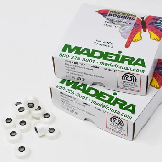 Madeira Mag Core Bobbin L White {2}
