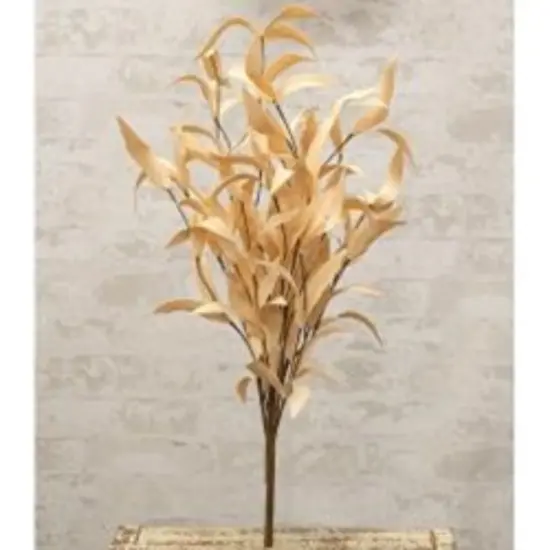 24" High Buttercup Herb Leaves Bush with Brown Paper-Wrapped Wire Stem {2}