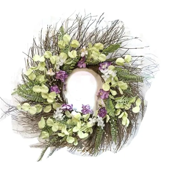 Lakeside Mix Wildflower Sunburst Wreath 22" {1}