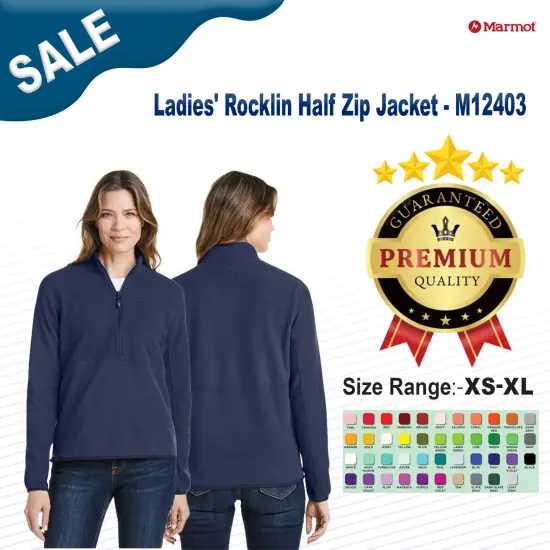 Marmot&reg; Ladies' Rocklin Half-Zip Jacket Steel onyx {2}