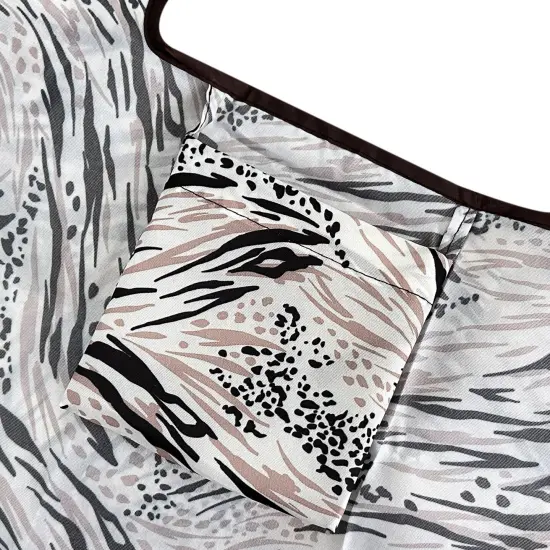 Wrapables Foldable Tote Nylon Reusable Grocery Bag (Set of 2), Nature {5}