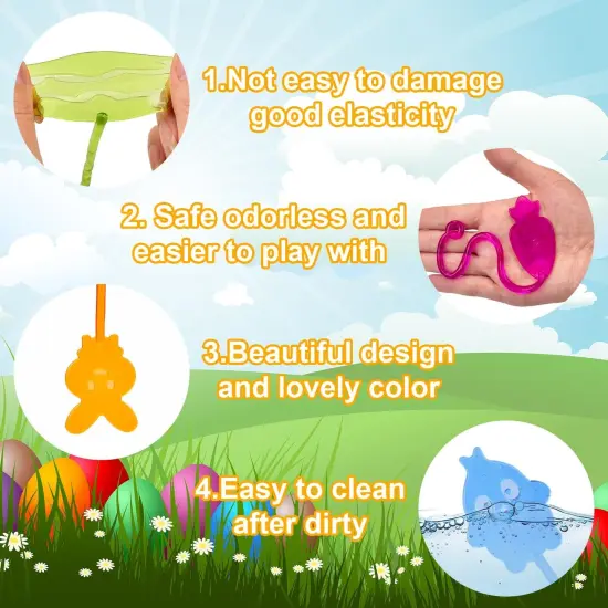 Easter Basket Goodie Bags Stuffers for Kids 36 Pack, Sticky Hands Party Favors Non Candy Egg Fillers {5}