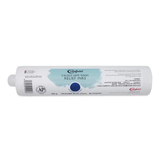 Cranfield Caligo Safe Wash Relief Ink Cartridge - Process Blue (Cyan), 300 g {1}