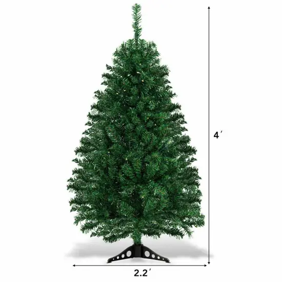 4 Feet Tabletop Artificial Christmas Tree with LED Lights {5}