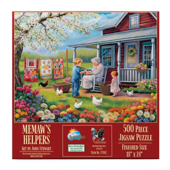 Sunsout Memaws Helpers 500 pc Jigsaw Puzzle 77143 {4}