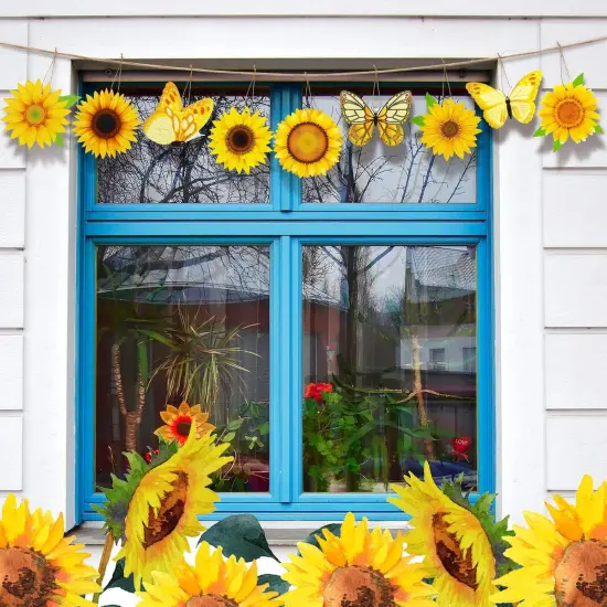 27 Pcs Summer Tree Ornaments Set Wooden Hanging Decoration {4}