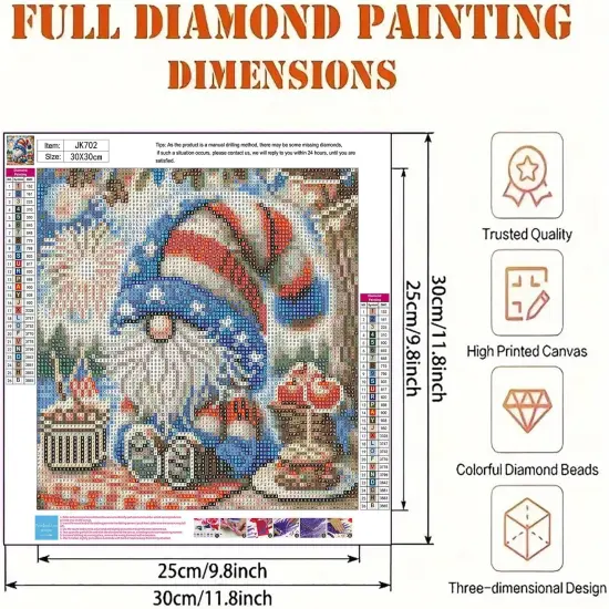4th of July Diamond Art Painting Kits for Adults {2}