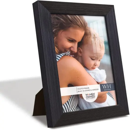 5x7 inch Picture Frame Modern Style Wood Pattern and High Definition Glass Ready for Wall {1}