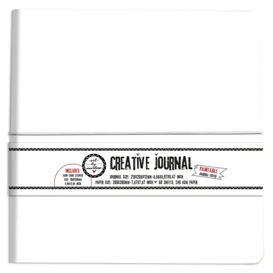 Art By Marlene Creative Journal 8.5"x8"-Nr. 13, Paintable Journal Cover {1}