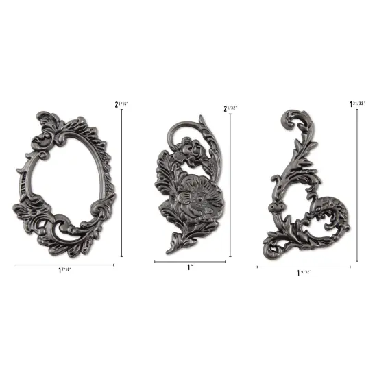 Idea-Ology Metal Adornments 3/Pkg-Ornate {4}