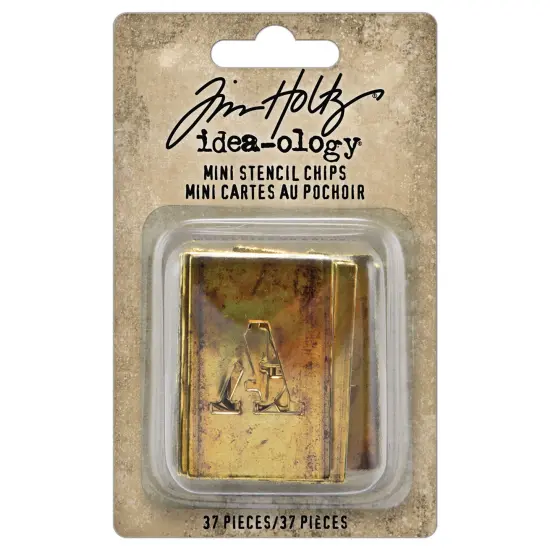 Tim Holtz Idea-ology Stencil Chips Mini-35 Pieces {1}
