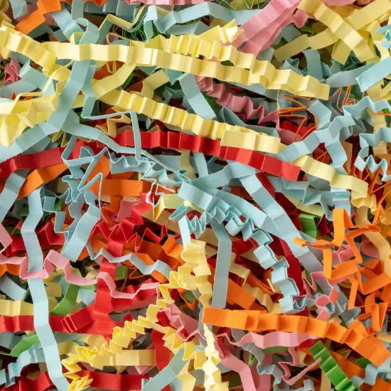 American Crafts Handmade Paper Shredded Paper 3oz-Rainbow {4}