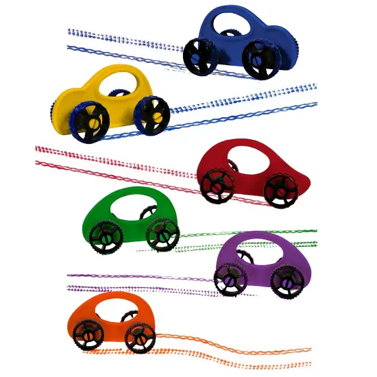 Paint Racers, Primary & Secondary Colors, 6-Pack {1}