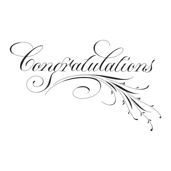 Spellbinders Press Plate By Paul Antonio-Copperplate Congratulations {3}