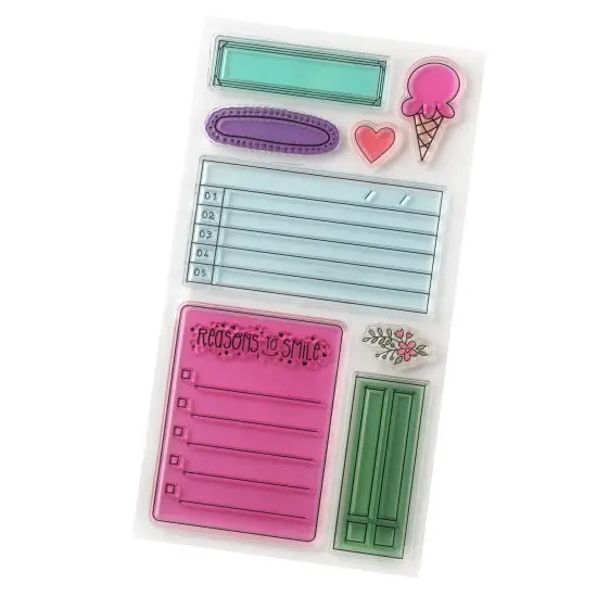 Shimelle Reasons To Smile Acrylic Stamp Set-10/Pkg {5}