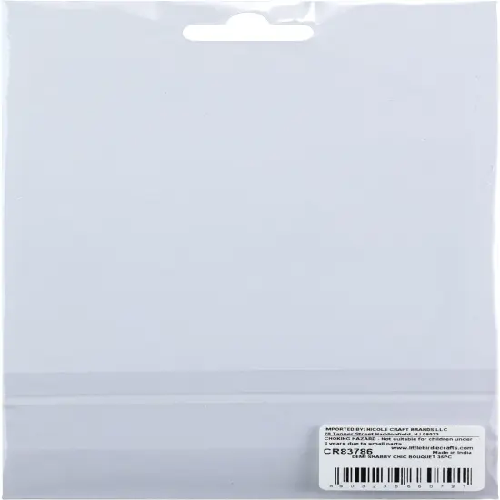 Little Birdie Demi Paper Flowers 35/Pkg-Shabby Chic {4}