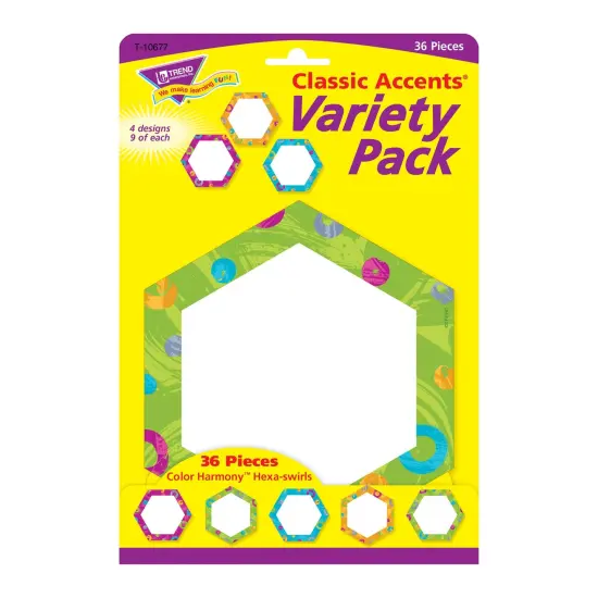 Color Harmony&trade; Hexa-swirls Classic Accents&reg; Var. Pack, 36 ct {1}